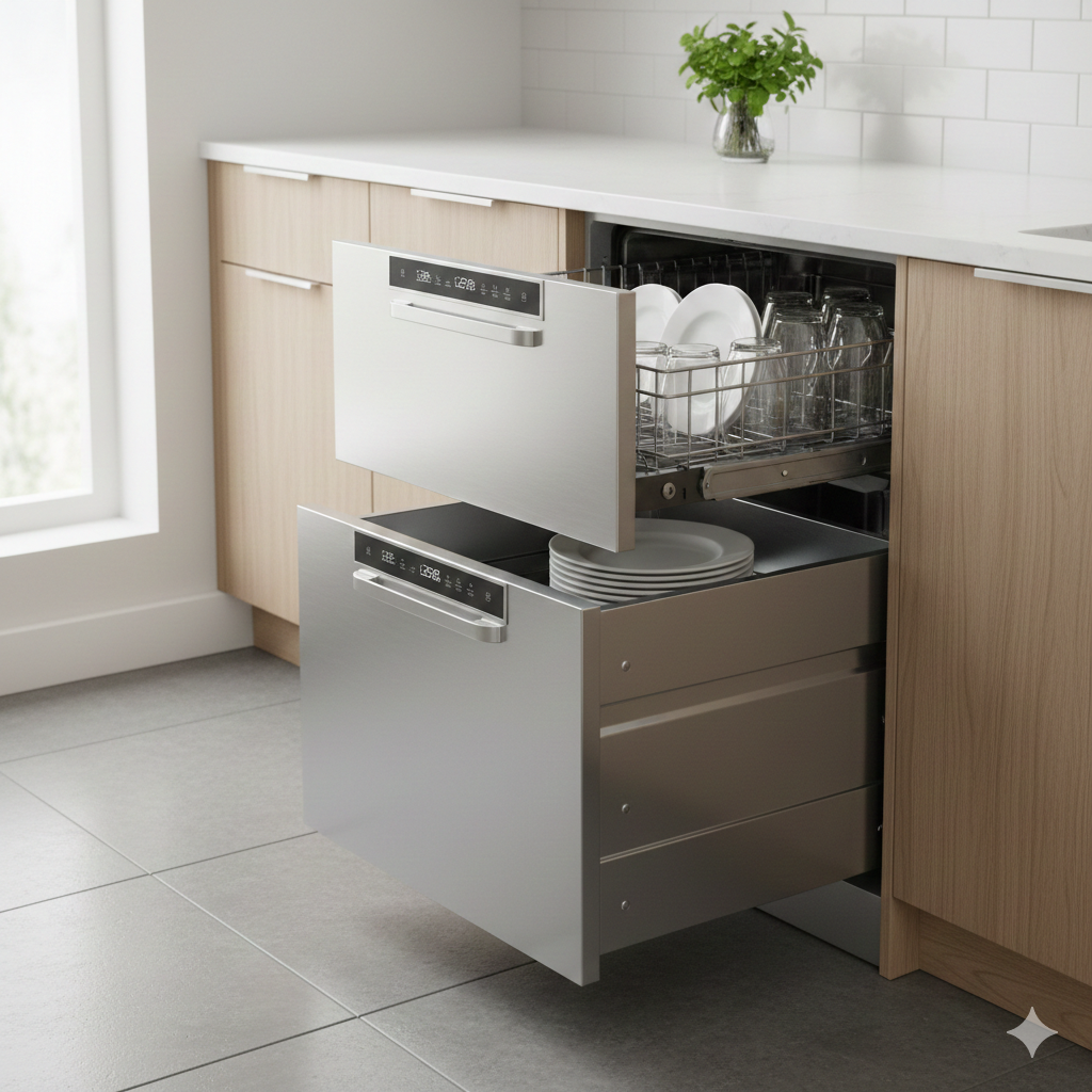 GE Café Double Drawer Dishwasher